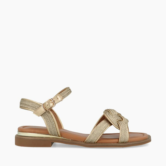 IMPRONTE Serenella Braid Sandalo donna PLATINO
