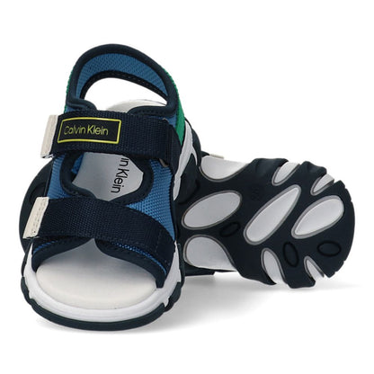 CALVIN KLEIN Sandali bambino in velcro multicolor