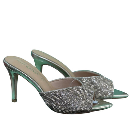 Kiss Kriss Sandali da Donna con brillantini (Tacco 85)  Col.Oro