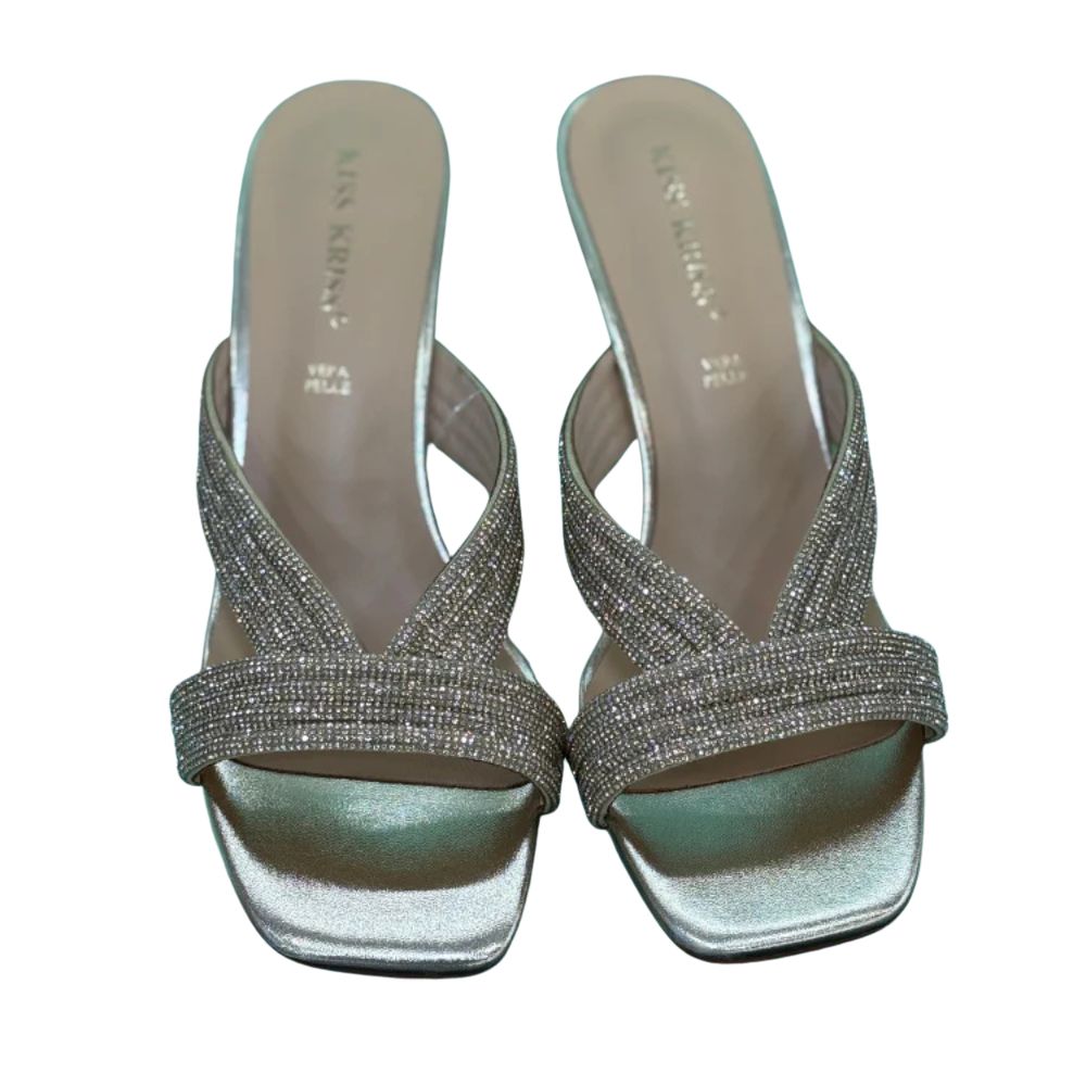 Kiss Kriss Sandali da Donna con brillantanti (Tacco 75)  Col.Oro