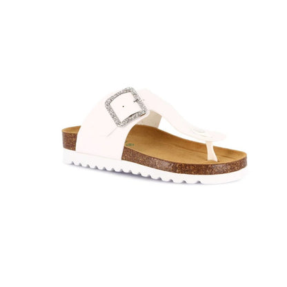 GRÜNLAND sandalo Infradito Donna bianco CC0077 | HOLA