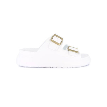 GRÜNLAND sandalo Ciabatta donna bianca platform in EVA | DALA