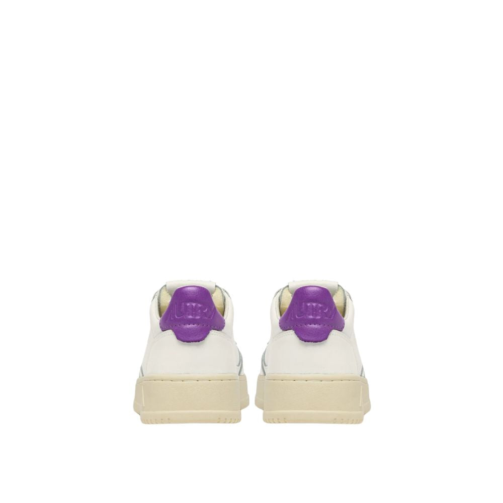 Autry Medalist Scarpe da Donna Art.AULW LL59 Col.Bianco con riporto Viola
