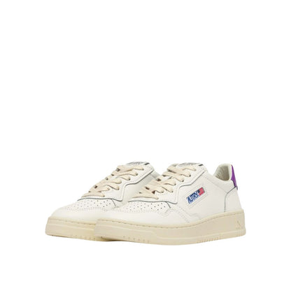 Autry Medalist Scarpe da Donna Art.AULW LL59 Col.Bianco con riporto Viola