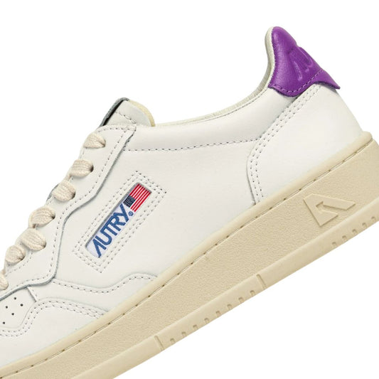 Autry Medalist Scarpe da Donna Art.AULW LL59 Col.Bianco con riporto Viola