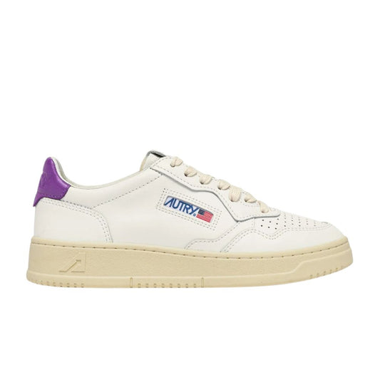 Autry Medalist Scarpe da Donna Art.AULW LL59 Col.Bianco con riporto Viola