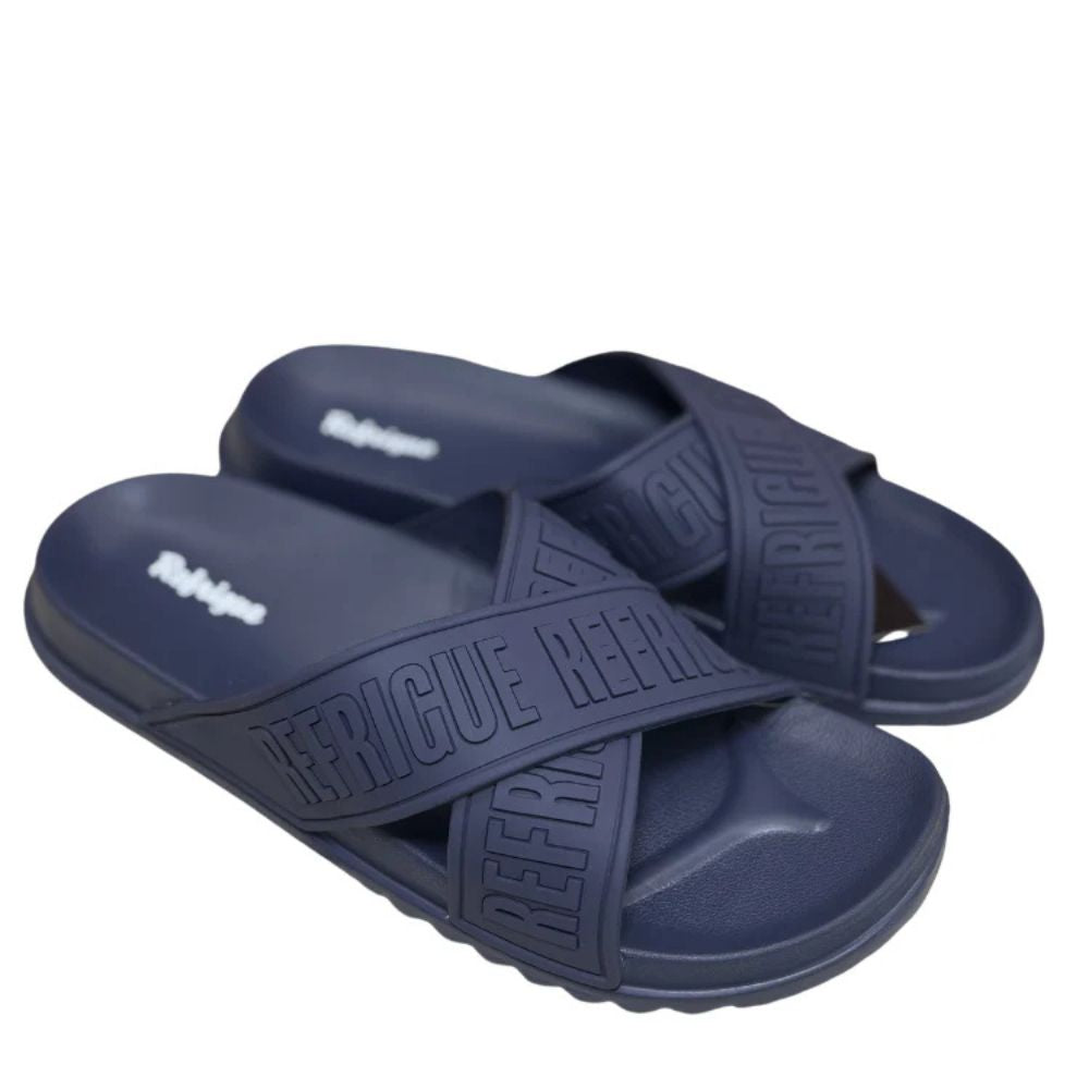 Refrigue Sandali da Uomo - Ciabatte in gomma da Mare Col.Blu Navy