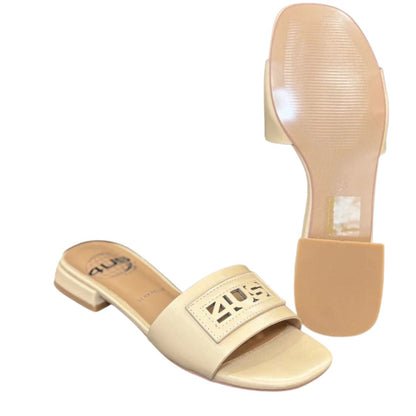 4US by Paciotti sandali da donna Ciabatte in pelle Art.UZM16 Col.Beige