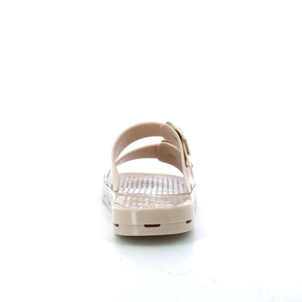 STARTUP sandalo donna ciabatta in gomma con fibia beige
