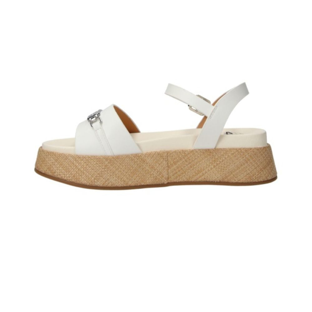 4US PACIOTTI Sandali donna con zeppa Uzm02 White