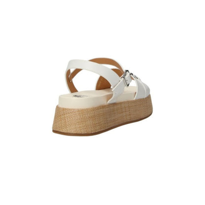 4US PACIOTTI Sandali donna con zeppa Uzm02 White