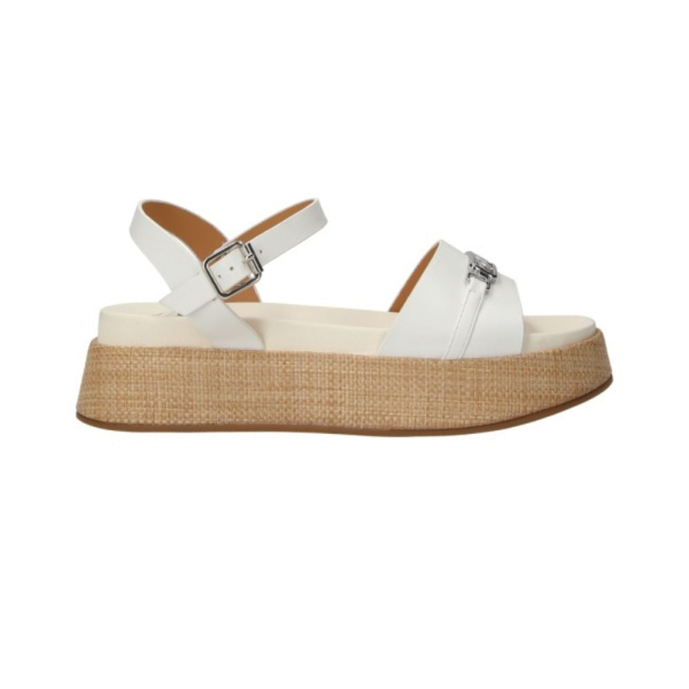 4US PACIOTTI Sandali donna con zeppa Uzm02 White