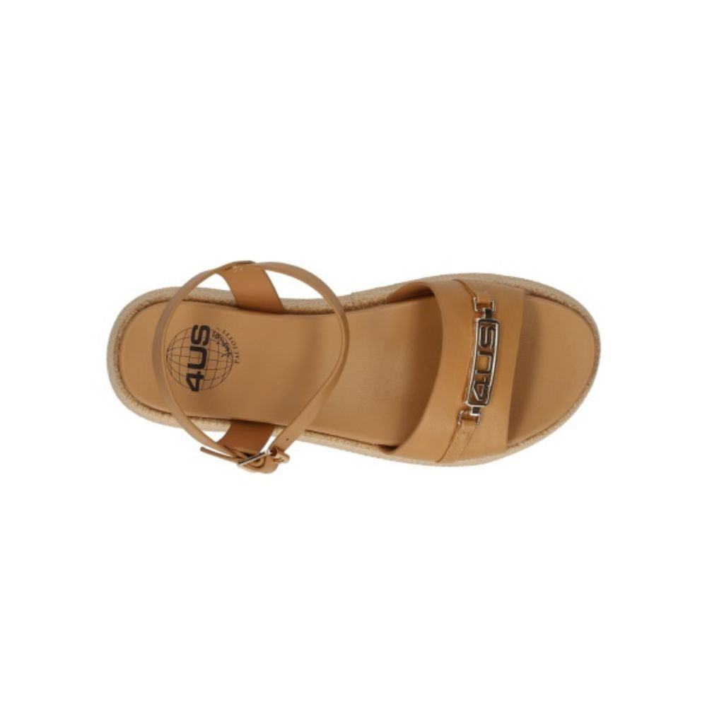 4US PACIOTTI Sandali donna con zeppa Uzm02 Beige