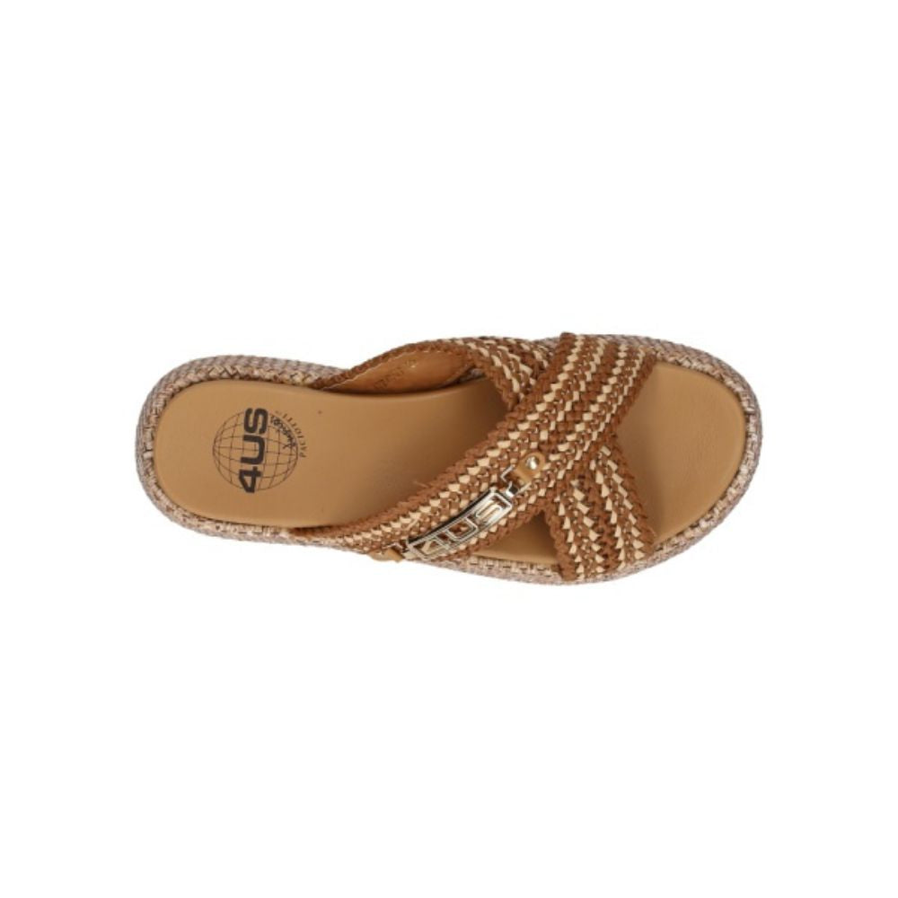 4US PACIOTTI sandali donna Ciabatte Uzm07 Brown