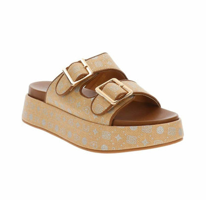4US PACIOTTI sandalo donna UMZ11 Ciabatta con Doppia Fascia Regolabile brown