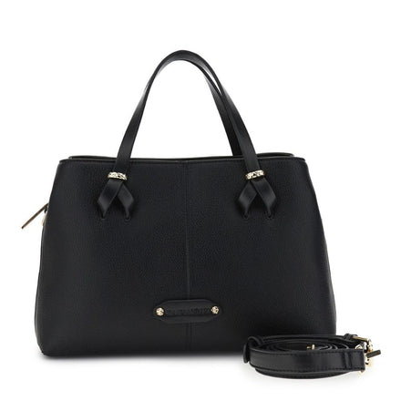 Borsa Donna Cafènoir Mini Tote Effetto Pelle Martellata Nera
