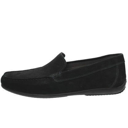 Geox Ascanio - Mocassini Traspiranti In Suede Blu - Uomo Scarpe Mocassini