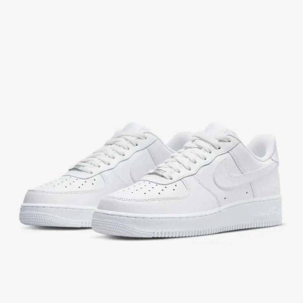 Nike Air Force 1 07 Unisex Bianco/Bianco 100% Marca Originale