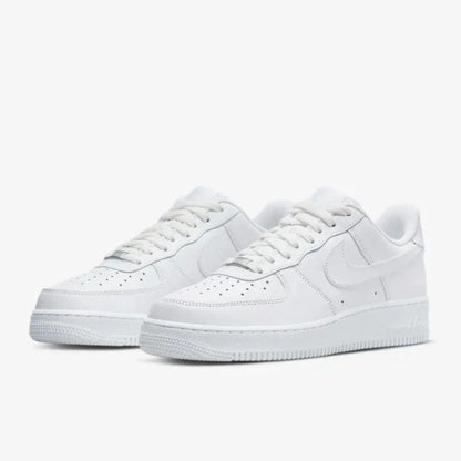 Nike Air Force 1 07 Unisex Bianco/Bianco 100% Marca Originale