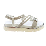 Patrizia Pepe Sandalo Da Donna Art.PPJ401 Col.Bianco/Argento