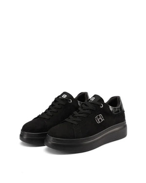 QUEEN HELENA Sneakers donna platform con dettagli effetto vernice X35-5