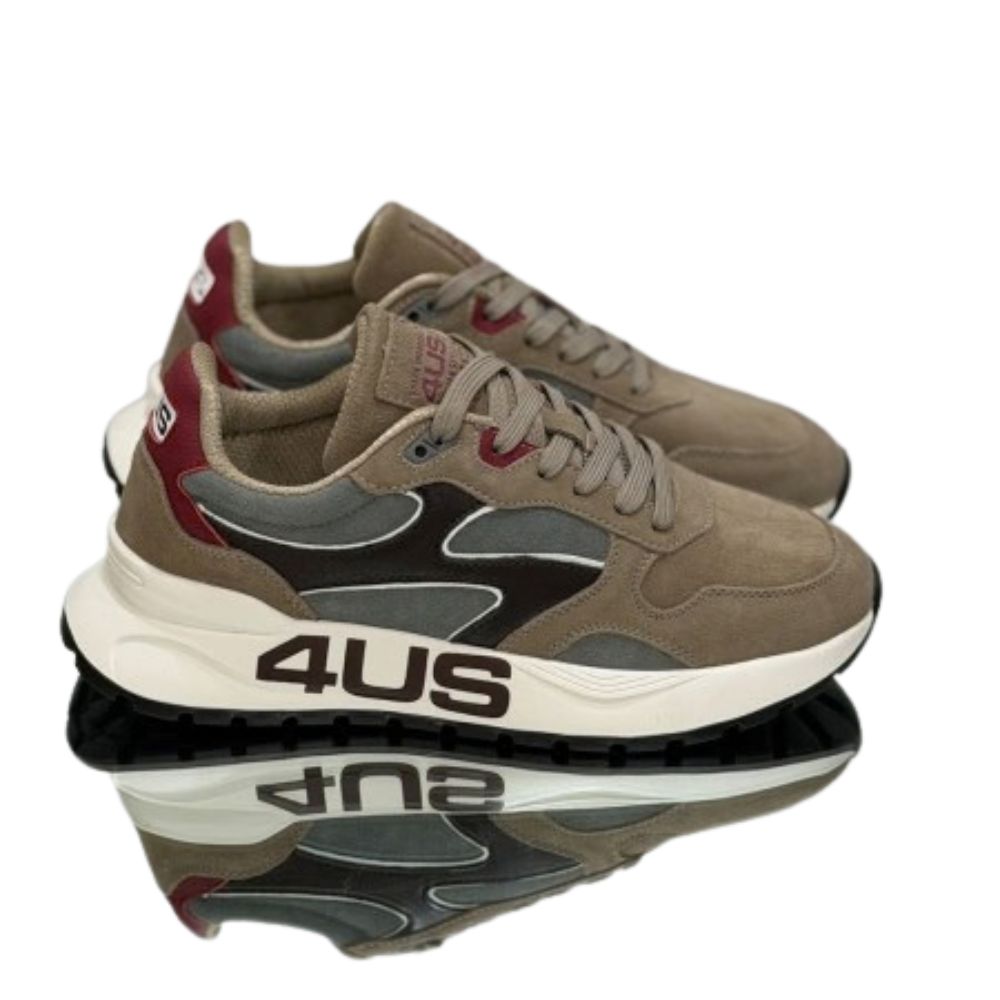 4US Paciotti uomo art.25-439 colore sand burgundy