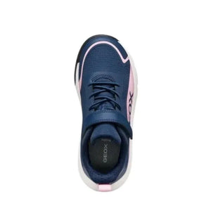 GEOX Scarpe da Bambina con strappo Art.PRO-RUN GIRL Col.Blu con inserti rosa