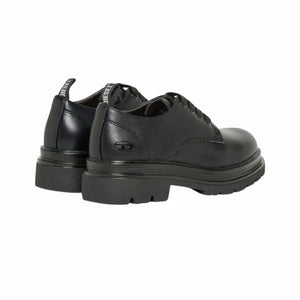 DIESEL D-Derbl- Derby DONNA in pelle con suola carrarmato NERO