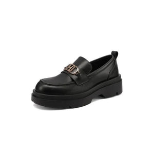 QUEEN HELENA Mocassini platform con morsetto e suola chunky X35-68