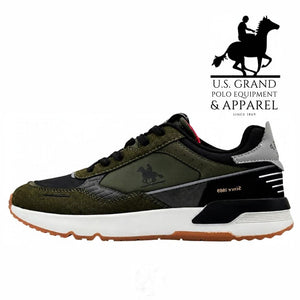 US POLO CLUB Scarpe Da Uomo Col.Verde con Dettagli Neri e Bianchi