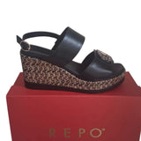 Repo Sandalo Da Donna Art.51238-E6 Col.Nero TC 8 cm