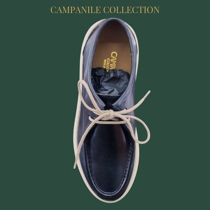 Campanile Collection Scarpe da Uomo modello ingegnere in pelle Col.Blu