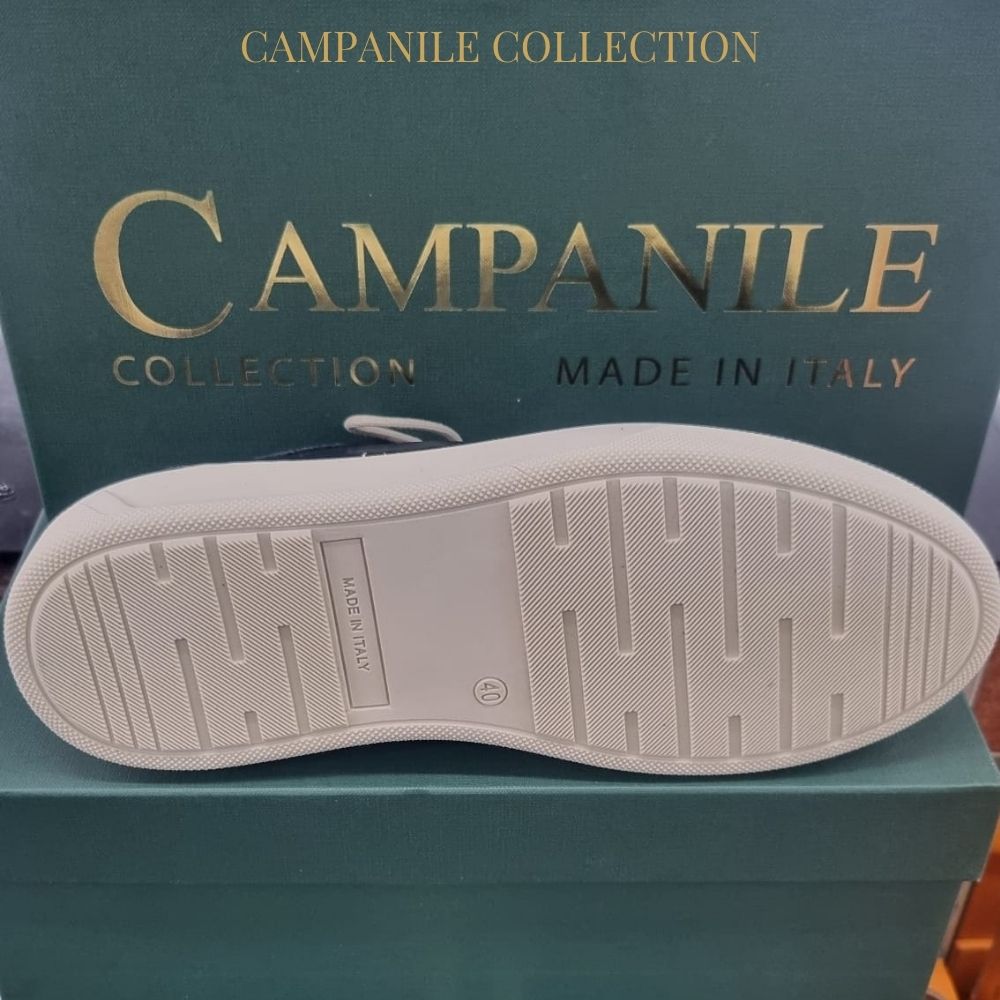 Campanile Collection Scarpe da Uomo modello ingegnere in pelle Col.Blu