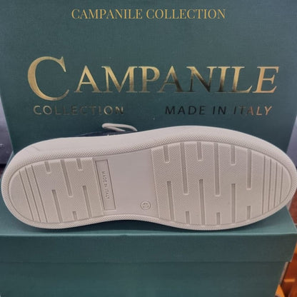 Campanile Collection Scarpe da Uomo modello ingegnere in pelle Col.Blu