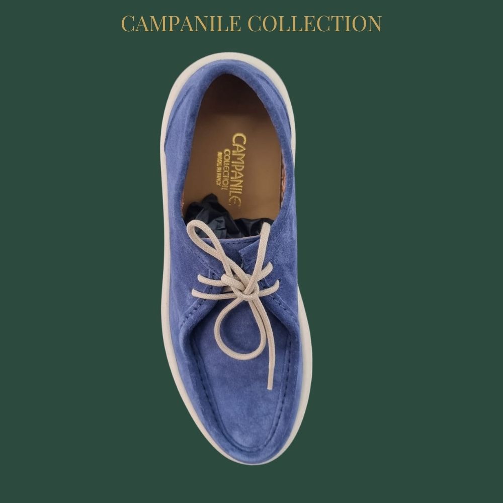 Campanile Collection Scarpe da Uomo modello Ingegnere in camoscio Col.Blu