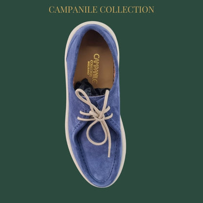 Campanile Collection Scarpe da Uomo modello Ingegnere in camoscio Col.Blu