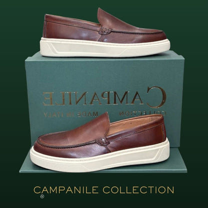 Campanile Collection Mocassino Uomo in pelle Col.Marrone