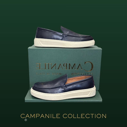 Campanile Collection Mocassino Uomo in pelle col.Blu