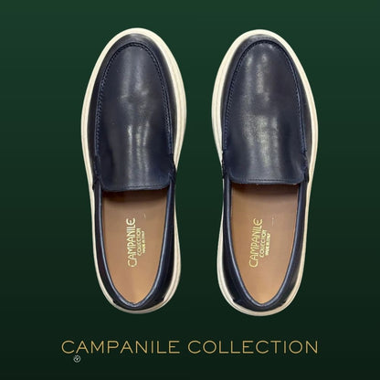 Campanile Collection Mocassino Uomo in pelle col.Blu